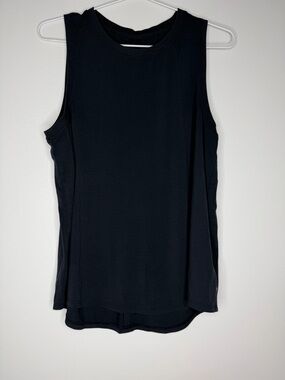 Women’s Athleta With Ease Open Back Tank Top M Black Yoga Gym